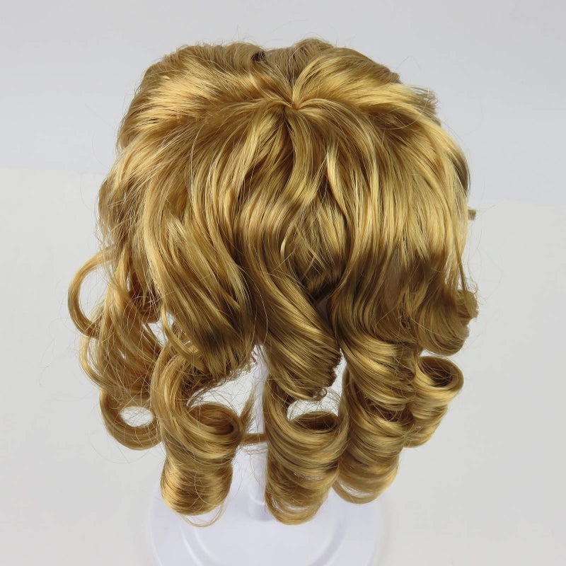 Drasawee Pet Supplies -Dog Costumes Queen Style Pet Dog Wigs-gift Gold Yellow - Image 4